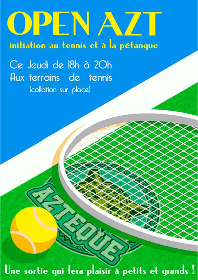 Promotion of tennis initiation.