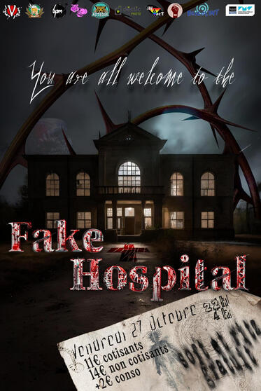 Promotion of a Halloween party. Background assembled and color-graded from several pictures.